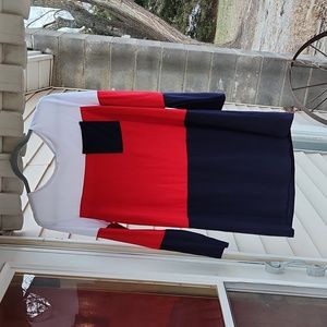 Like new Red, White, and Blue Patriotic Colorblock boutique dress - shift dress